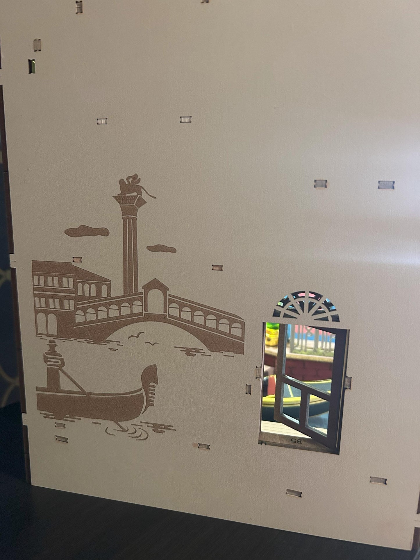 Assembled and Embellished Venice Italy Book Nook!