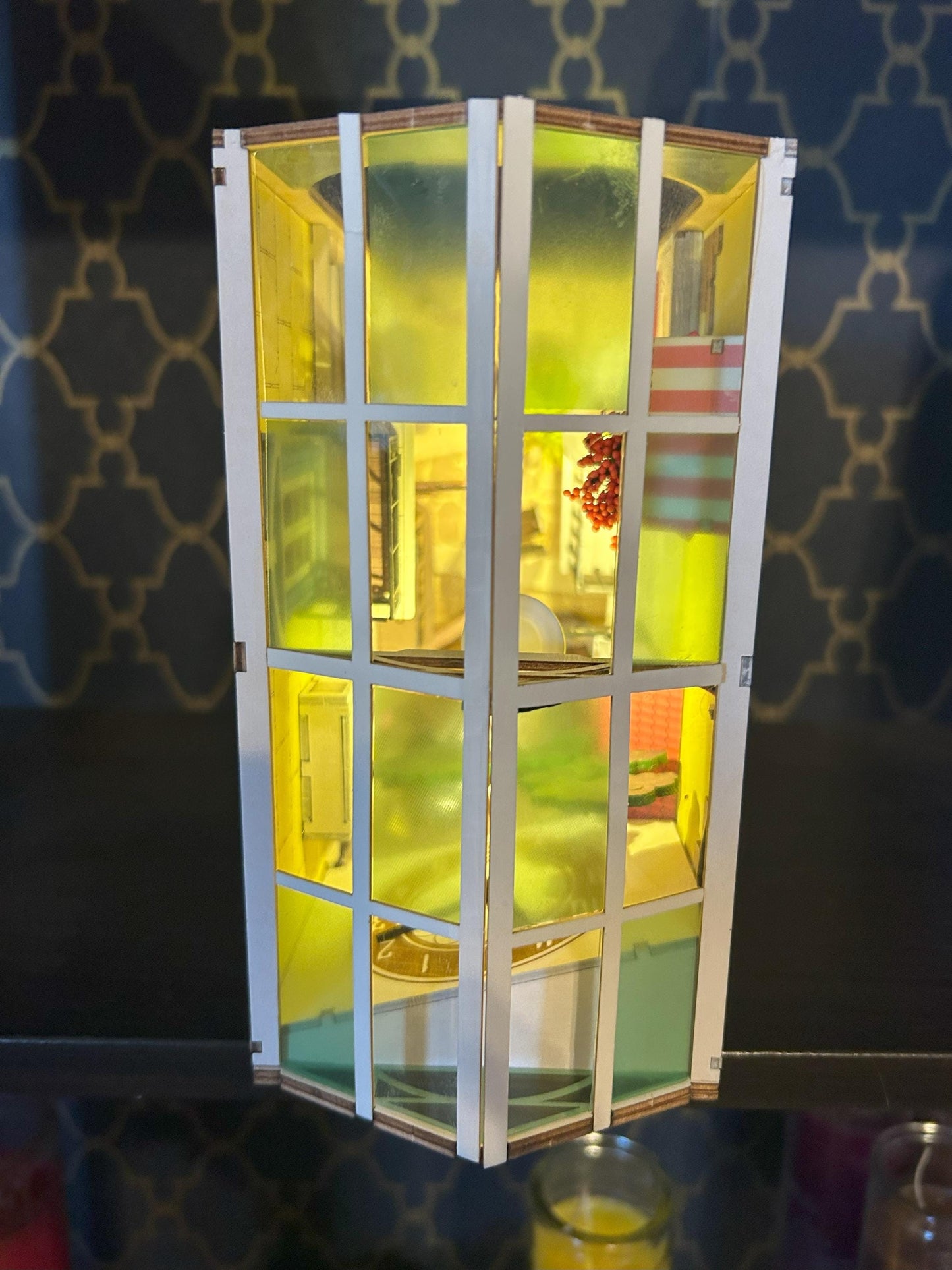 Assembled and Embellished Sunshine Town Book Nook