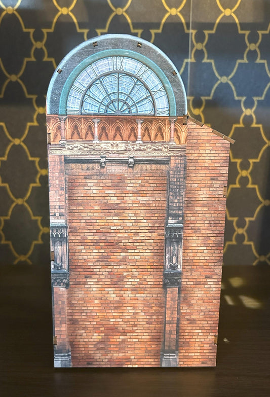 Assembled and Embellished Magic Train Station Book Nook