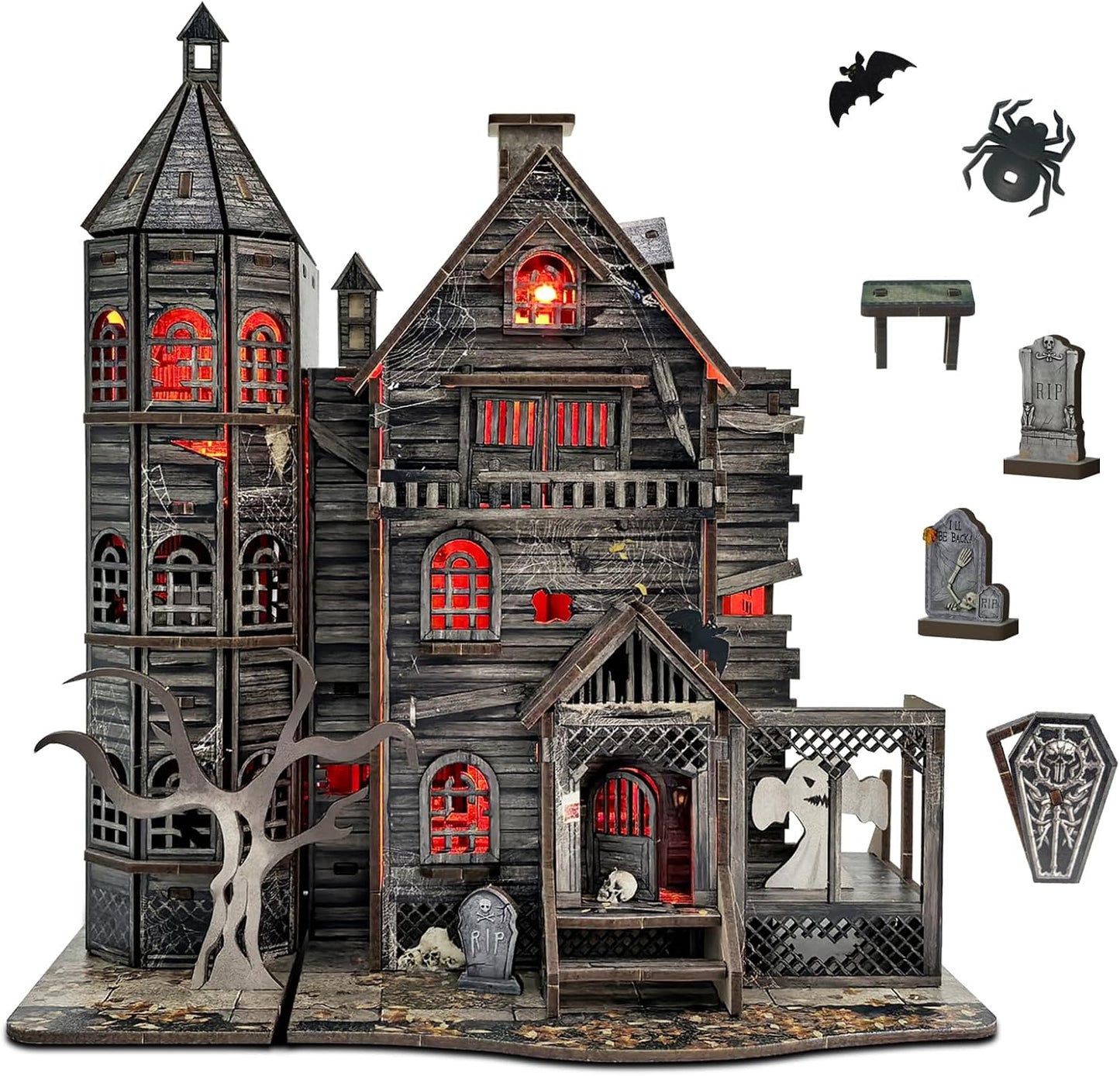 Fully Assembled and Embellished Haunted House!