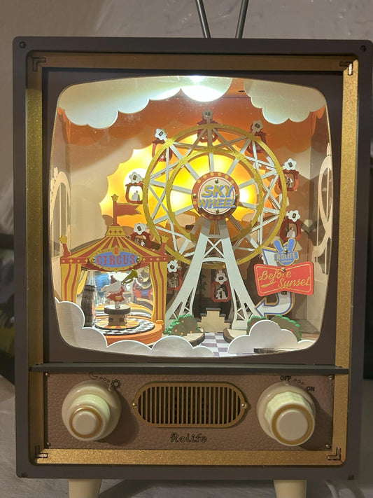 Assembled and Embellished Carnival Book Nook