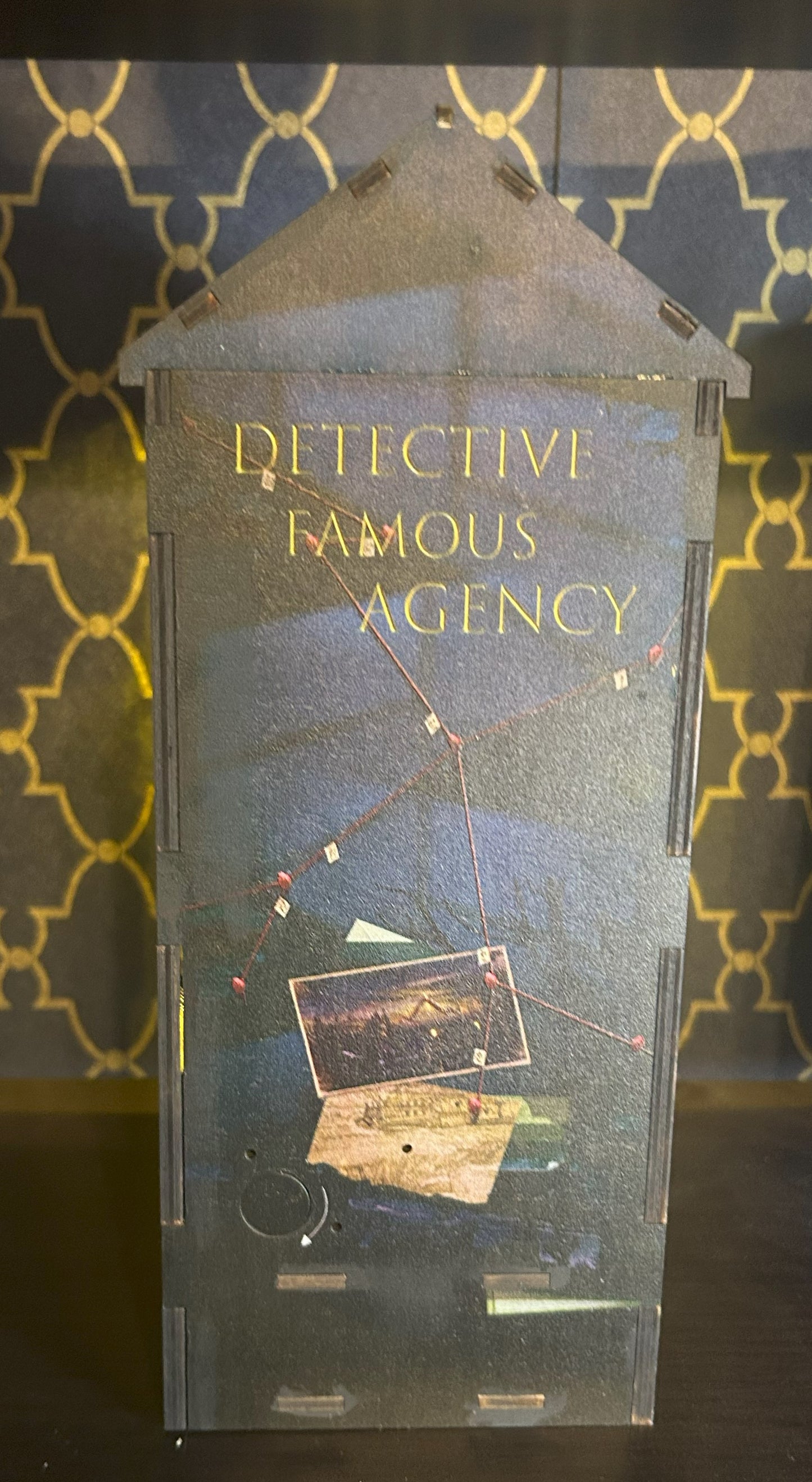 Assembled and Embellished Detective Famous Agency Book Nook