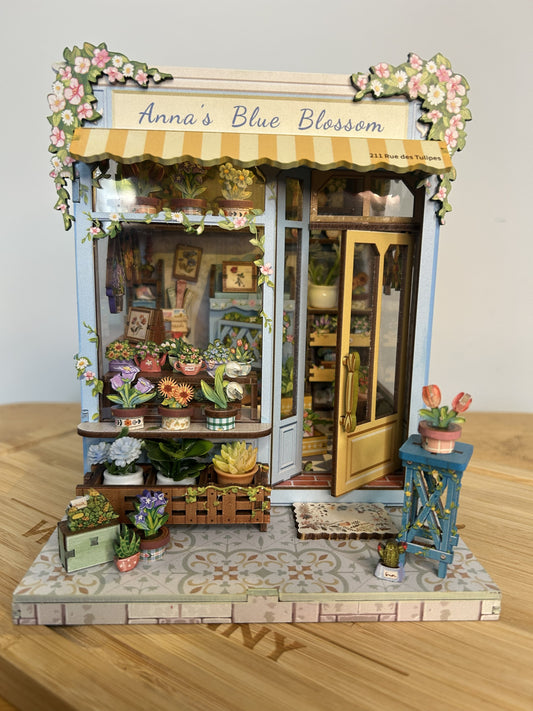 Anna’s Blue Blossom Florist Book Nook
