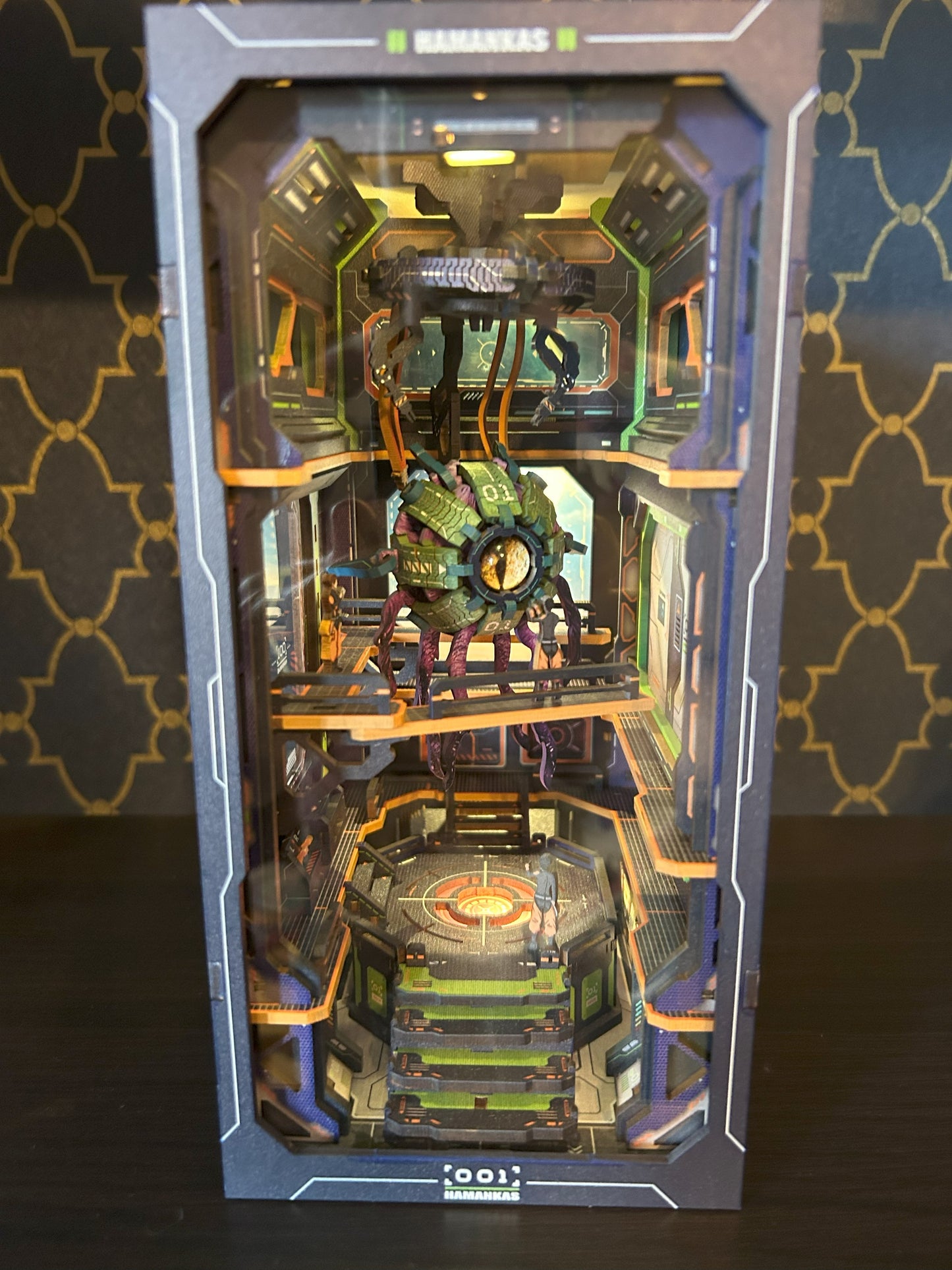 Futuristic Alien Fully Assembled Book Nook