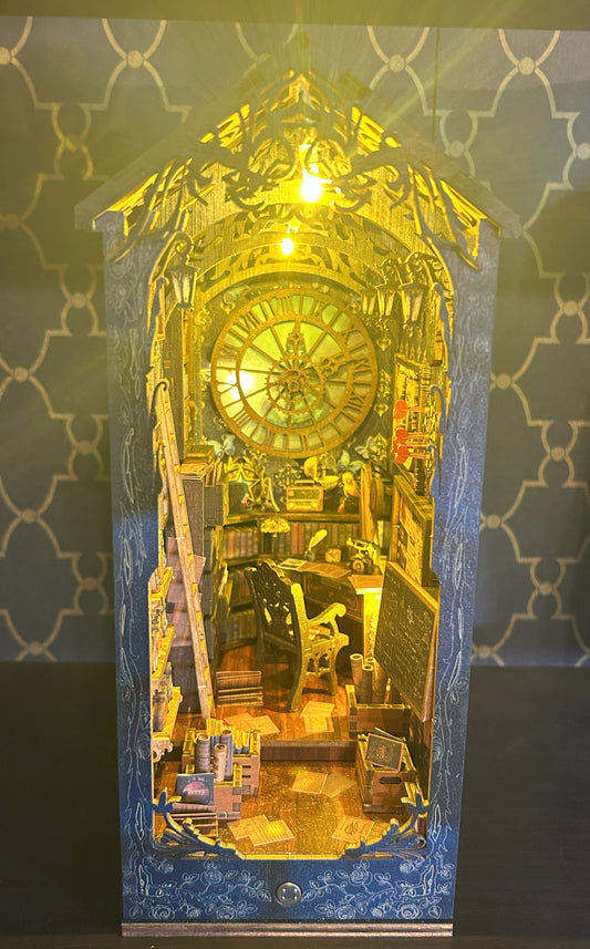 Assembled and Embellished Detective Famous Agency Book Nook