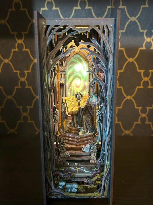 Assembled and Embellished Gate of Wonderland Book Nook
