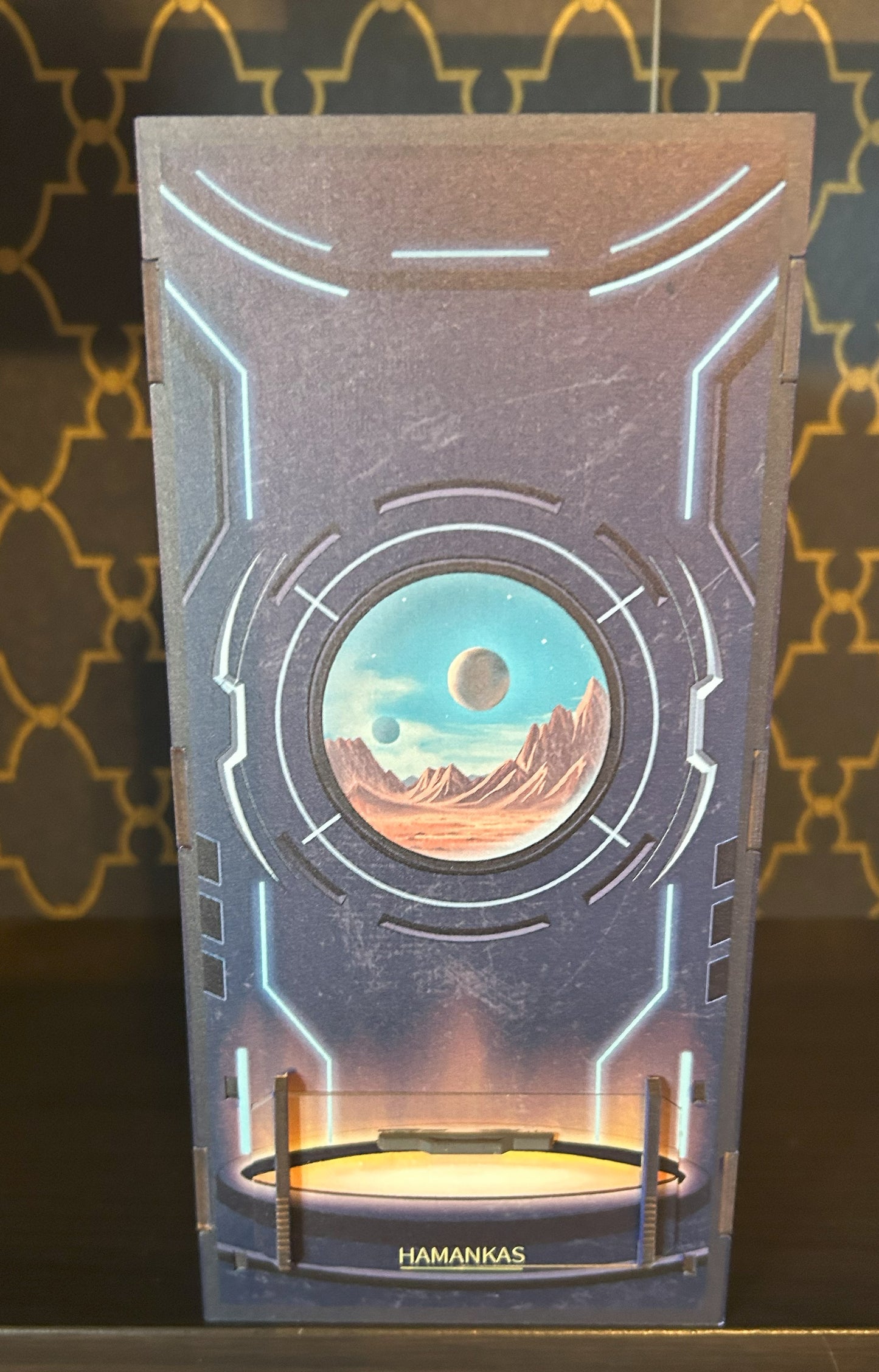 Futuristic Alien Fully Assembled Book Nook