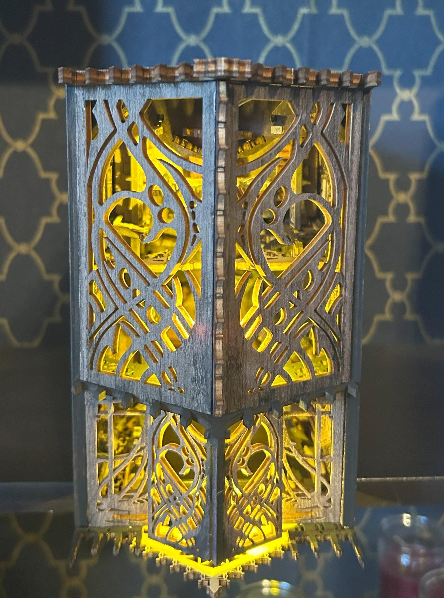 Assembled and Embellished William Castle Book Nook - with Music Box!