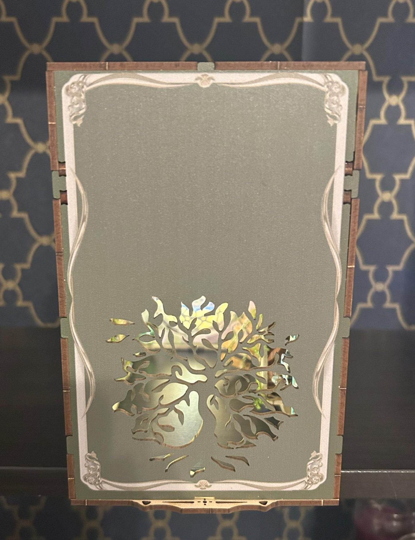 Assembled and Embellished Green Fairyland Book Nook