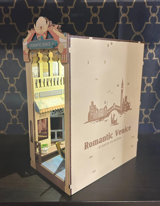 Assembled and Embellished Venice Italy Book Nook!