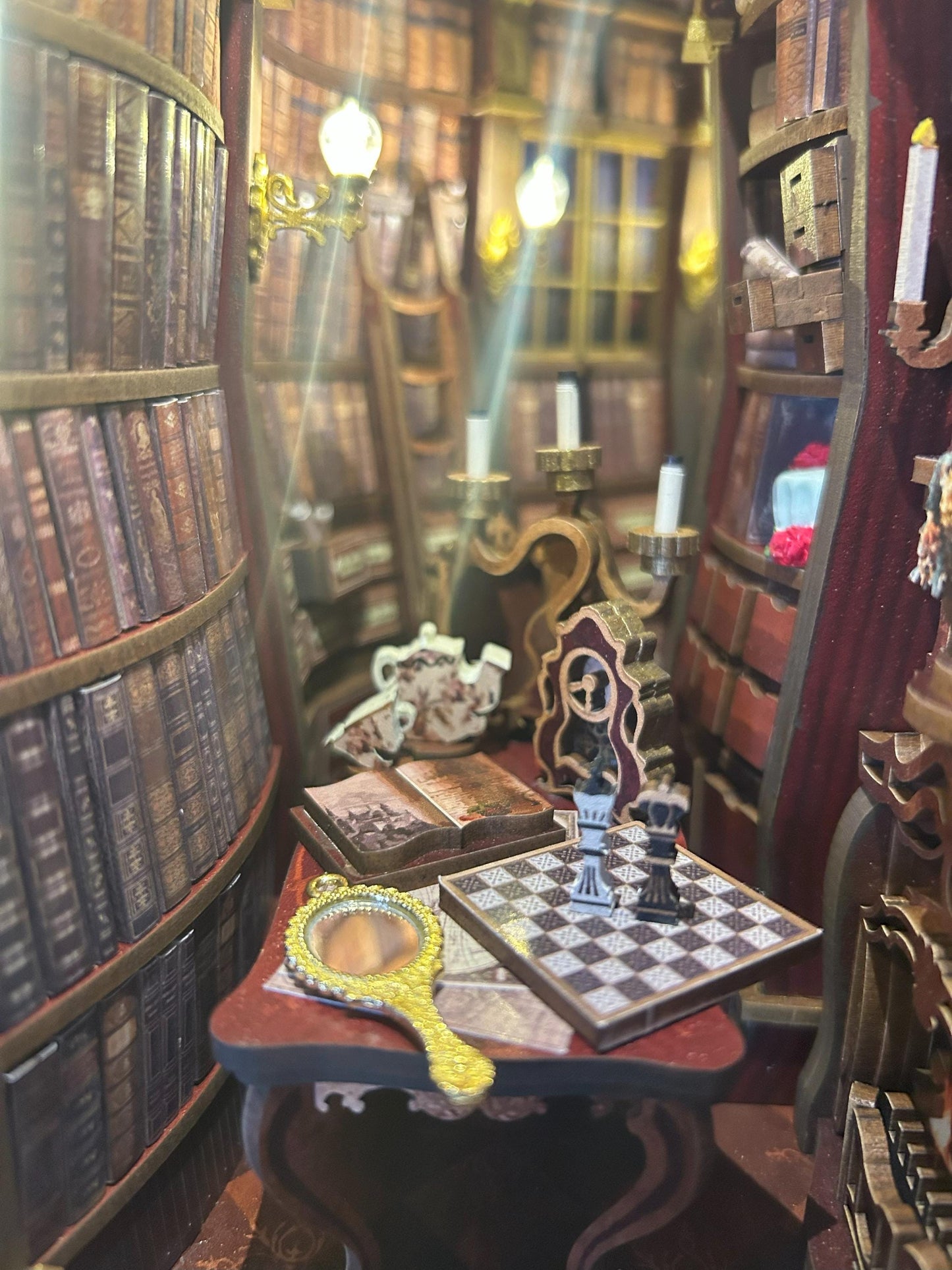 Assembled and Embellished Princess Themed Book Nook