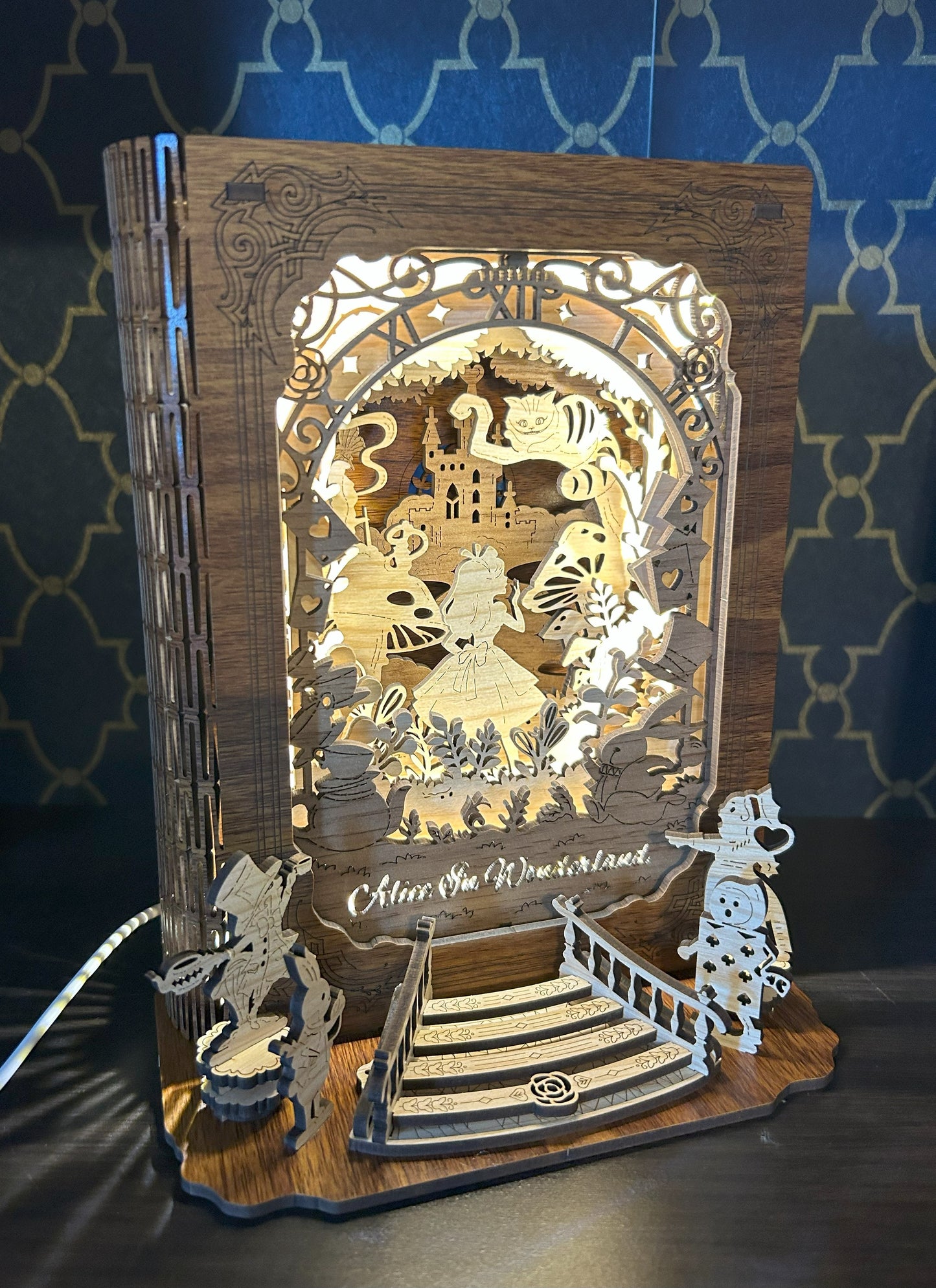 Alice In Wonderland Shadow Box Fully Assembled