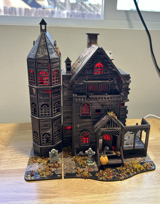 Fully Assembled and Embellished Haunted House!