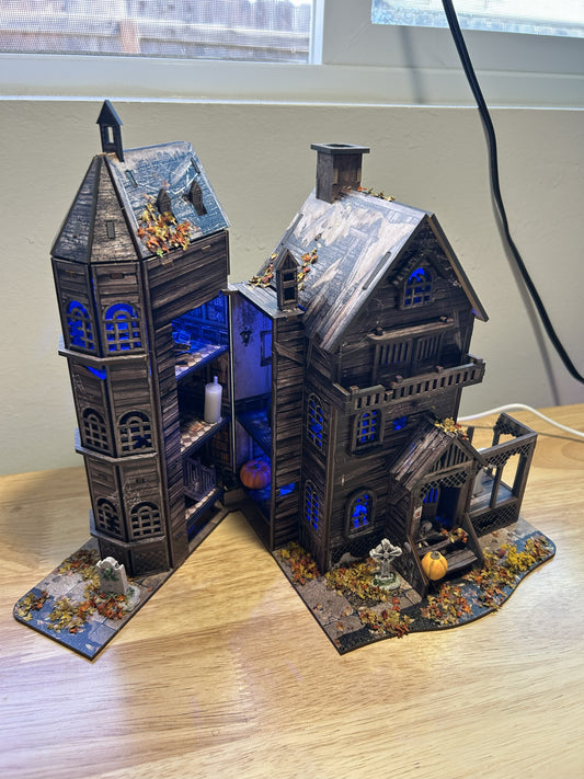 Fully Assembled and Embellished Haunted House!