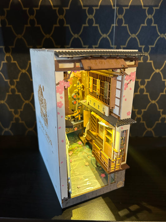 Fully Assembled and Embellished Japanese Street Scene