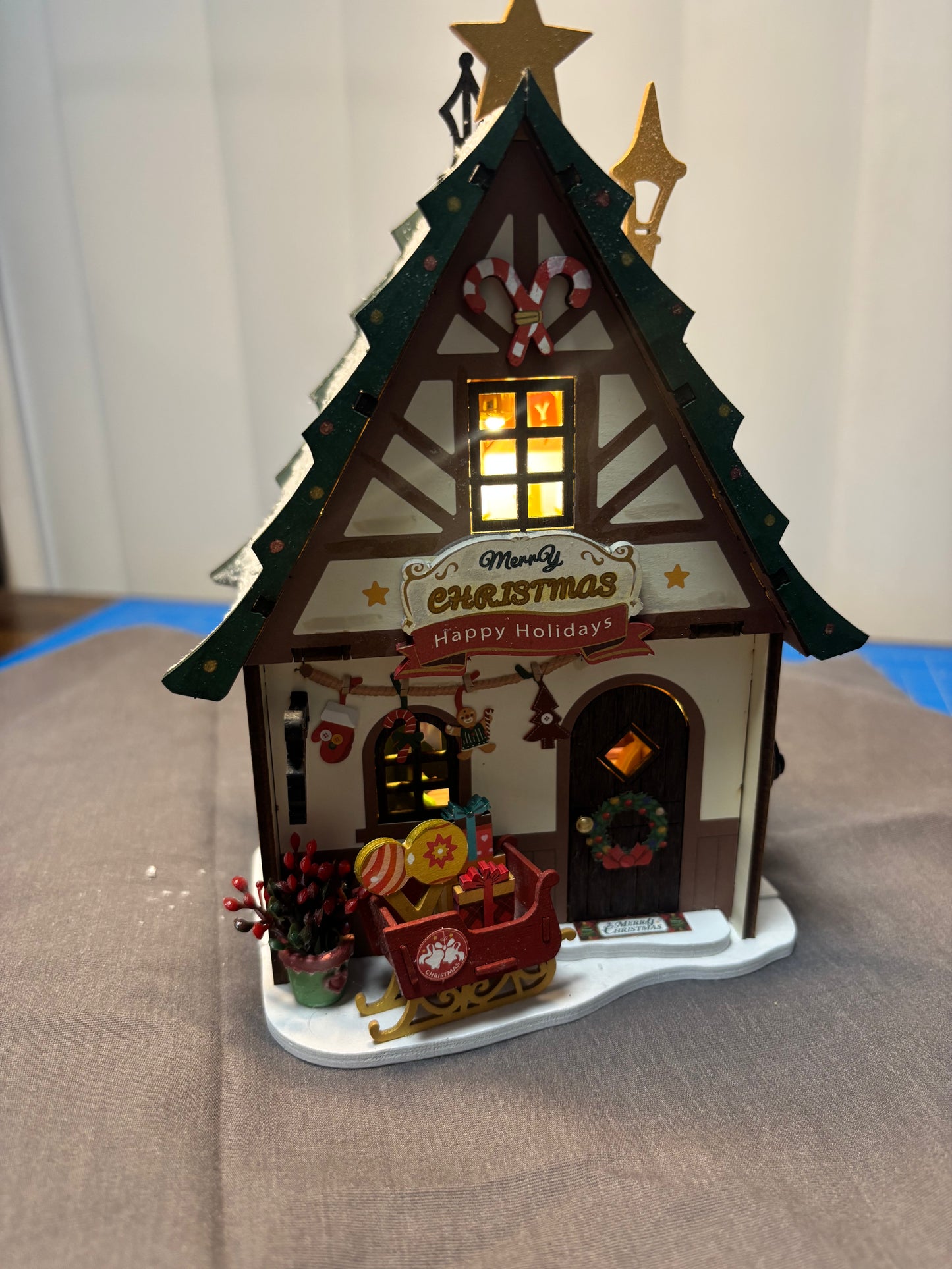 Twinkling Christmas House