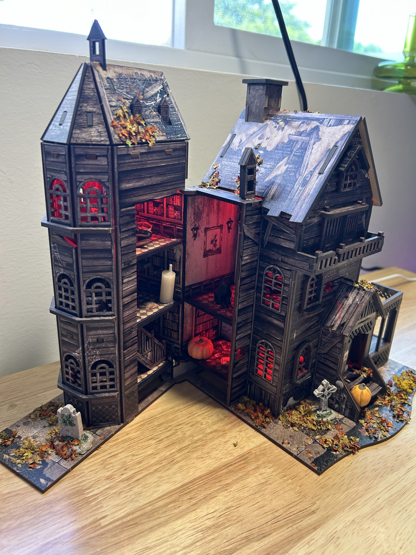 Fully Assembled and Embellished Haunted House!