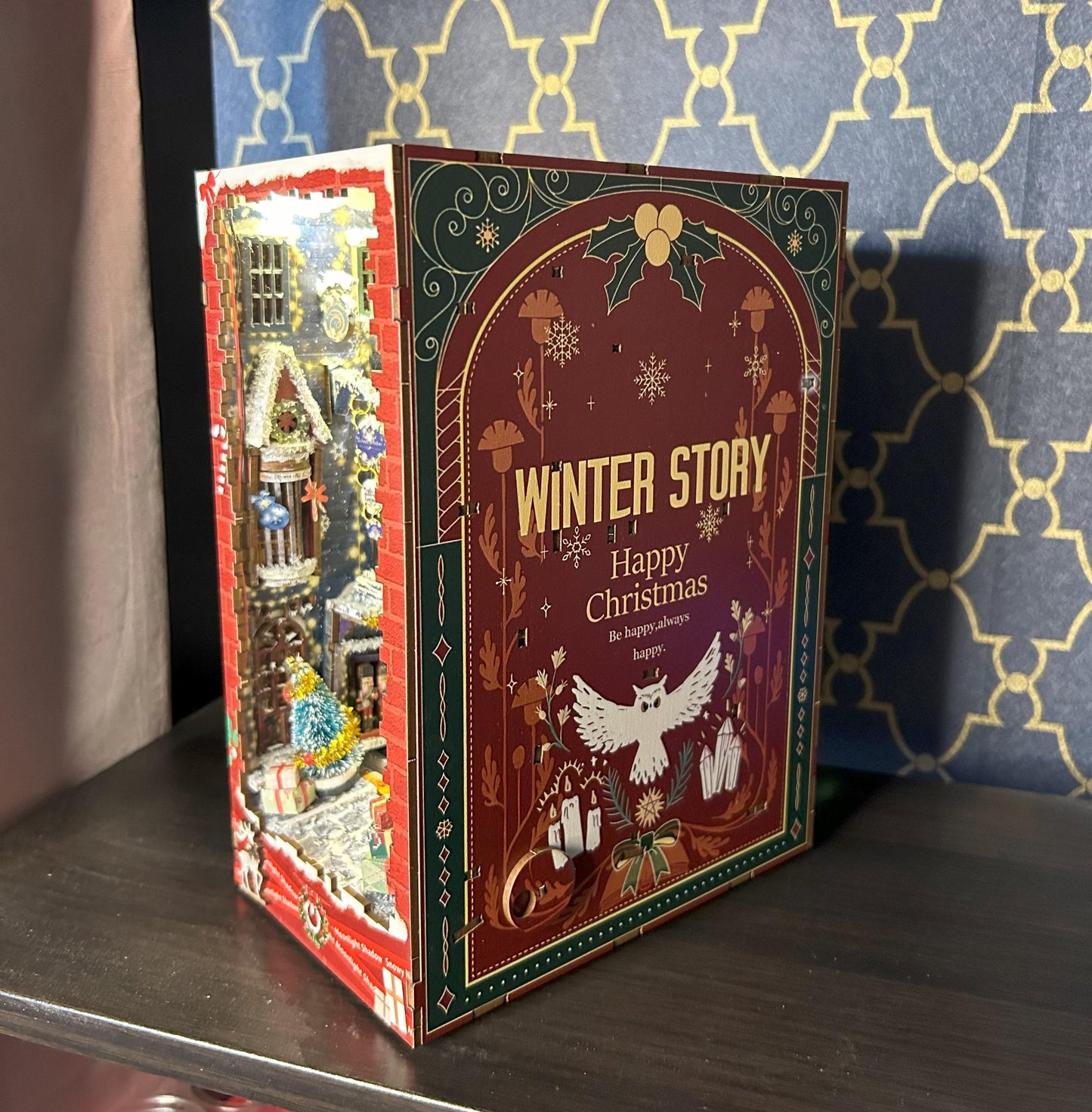 Magical Winter Alley Book Nook – Holiday Edition Inspired by Wizarding Worlds