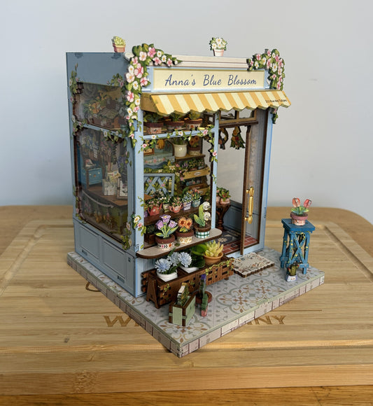 Anna’s Blue Blossom Florist Book Nook