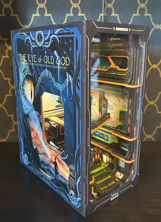 Futuristic Alien Fully Assembled Book Nook