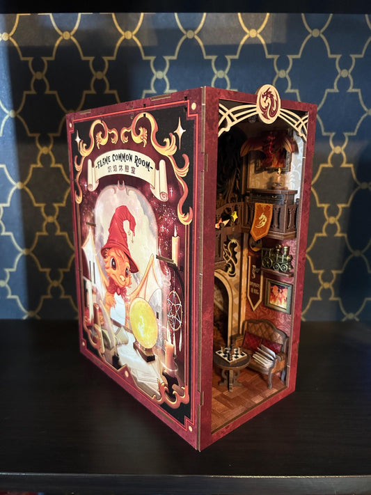 Wizard Inspired Flame Common Room Book Nook