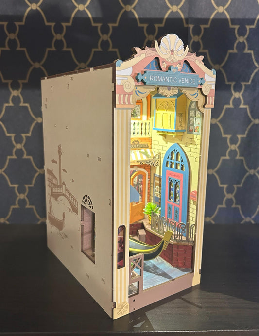 Assembled and Embellished Venice Italy Book Nook!