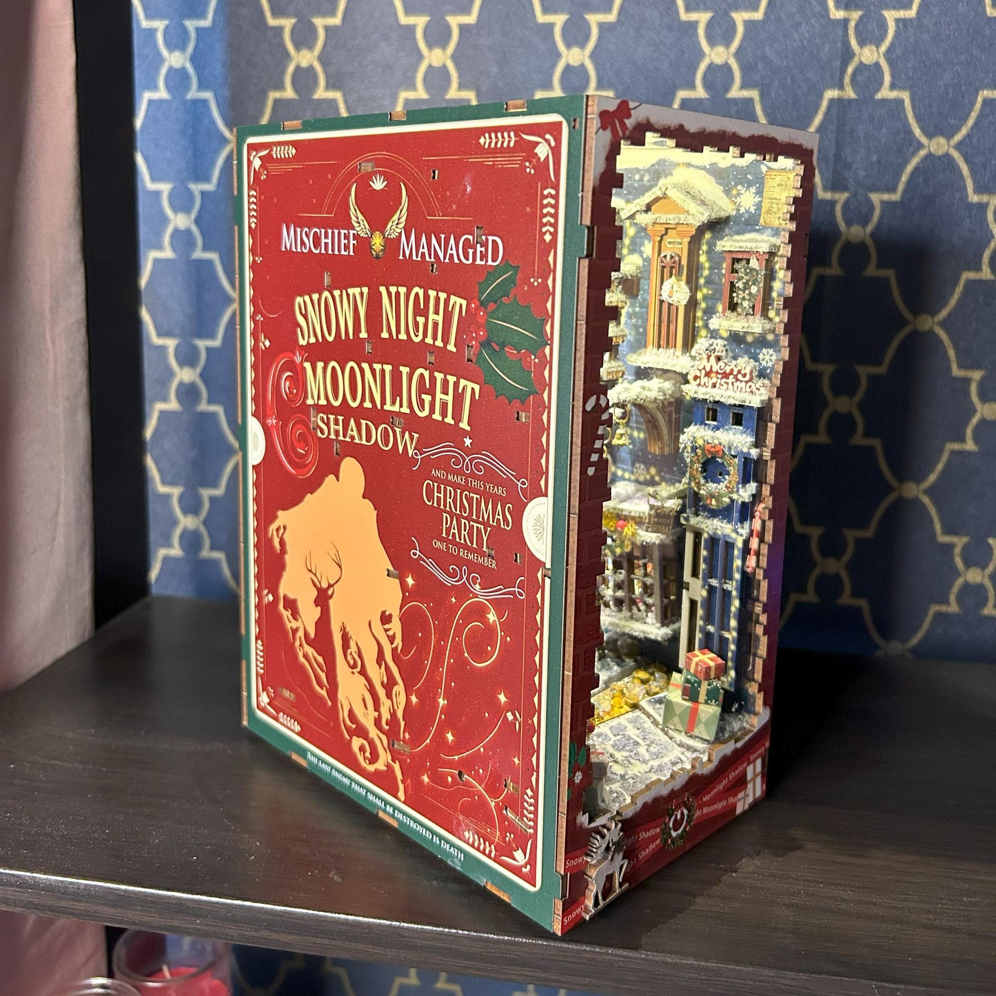 Magical Winter Alley Book Nook – Holiday Edition Inspired by Wizarding Worlds