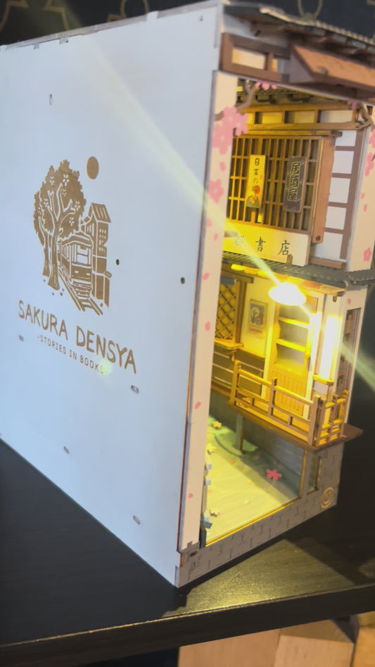 Fully Assembled and Embellished Japanese Street Scene