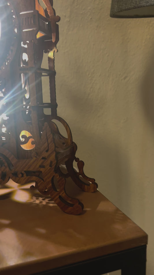 Fully Assembled Clock Tower Model with working Clock!