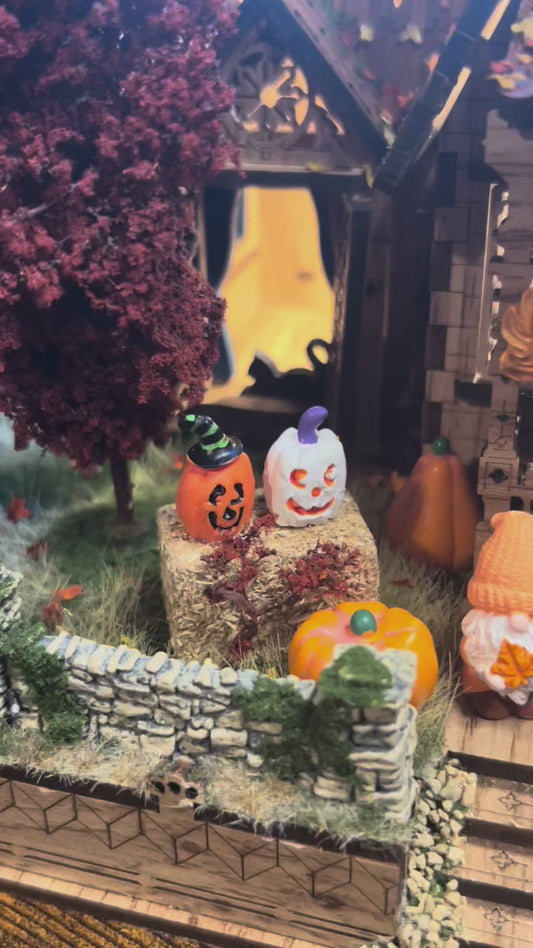 Seasonal Cozy Cottage Model Fully Assembled and CUSTOMIZED